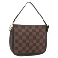 Louis Vuitton Trousse Make Up Bag Damier Canvas Brown Canvas Clutche & Pouche Bag