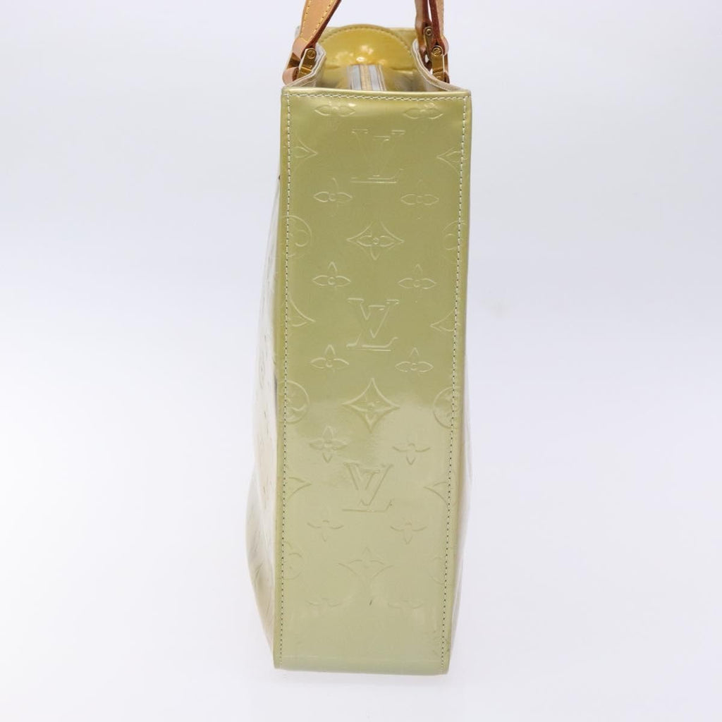 Louis Vuitton Columbus Handbag Monogram Vernis Beige Patent_Leather Tote Bag
