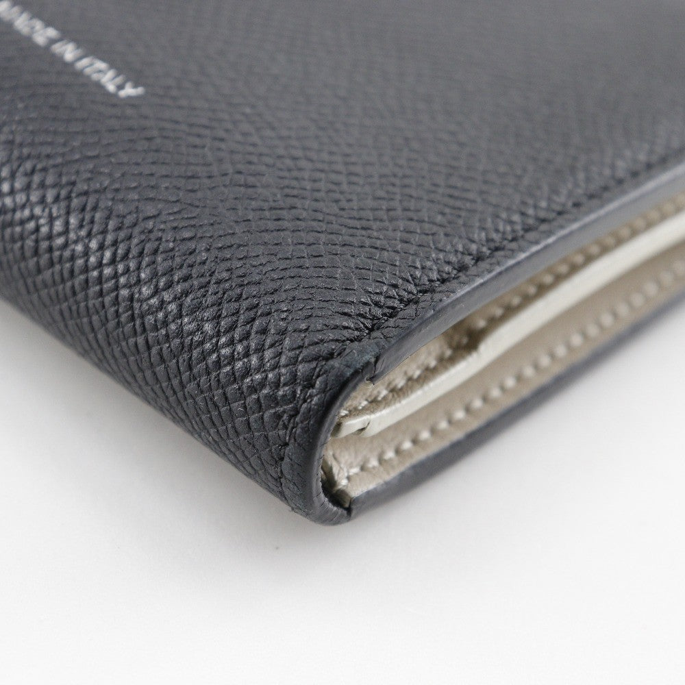 Celine Multifunction Strap Wallet Leather Black Calfskin Wallets Accessory