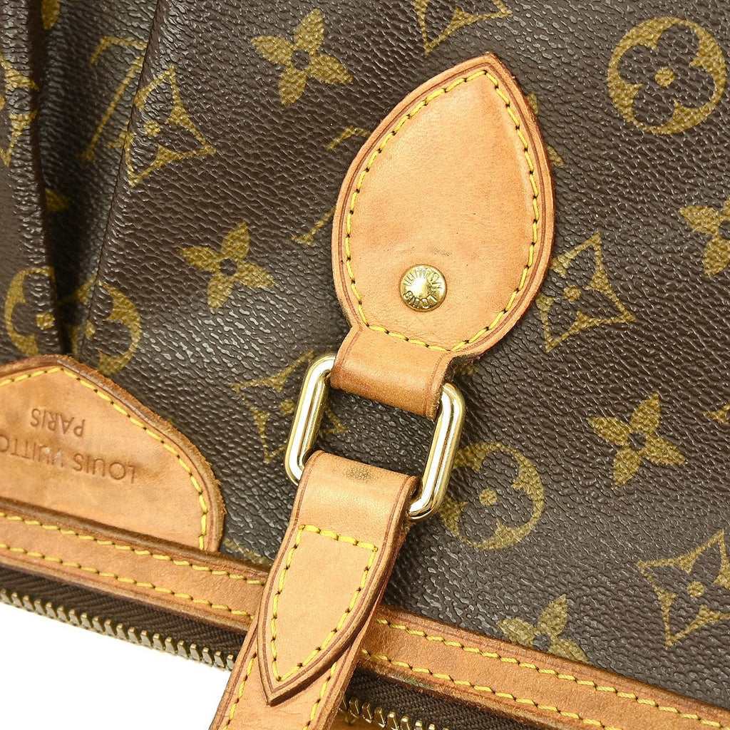 Louis Vuitton Palermo Handbag Monogram Canvas Brown Canvas Tote Bag