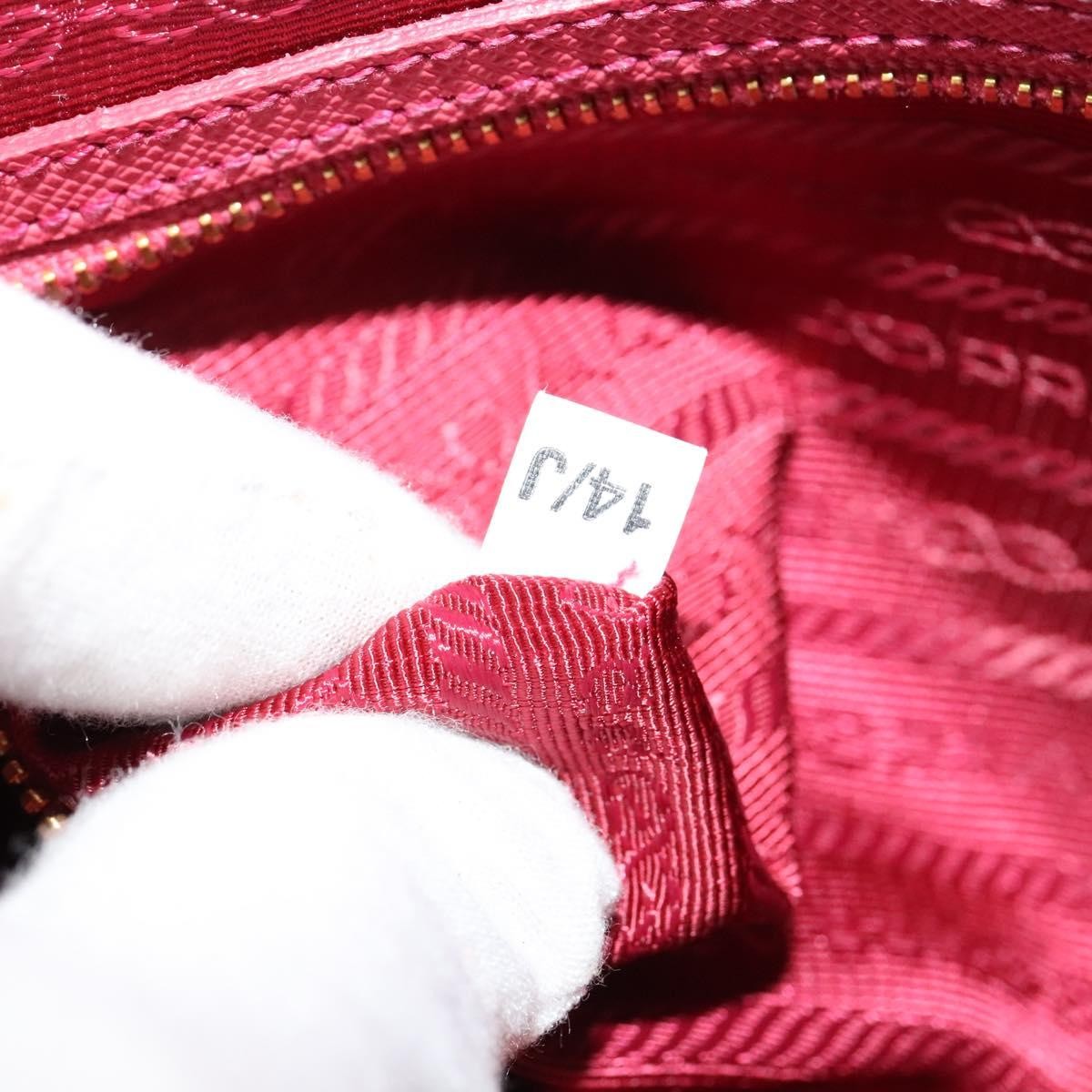 Prada Front Pocket Crossbody Bag Saffiano Leather Pink Leather Shoulder Bag Bag