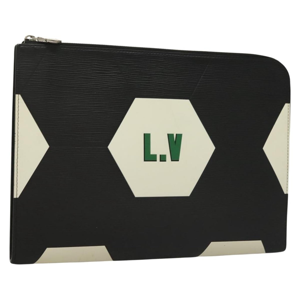 Louis Vuitton Pochette Jour Limited Edition Fifa World Cup Epi Leather Black Leather Clutche & Pouche Bag