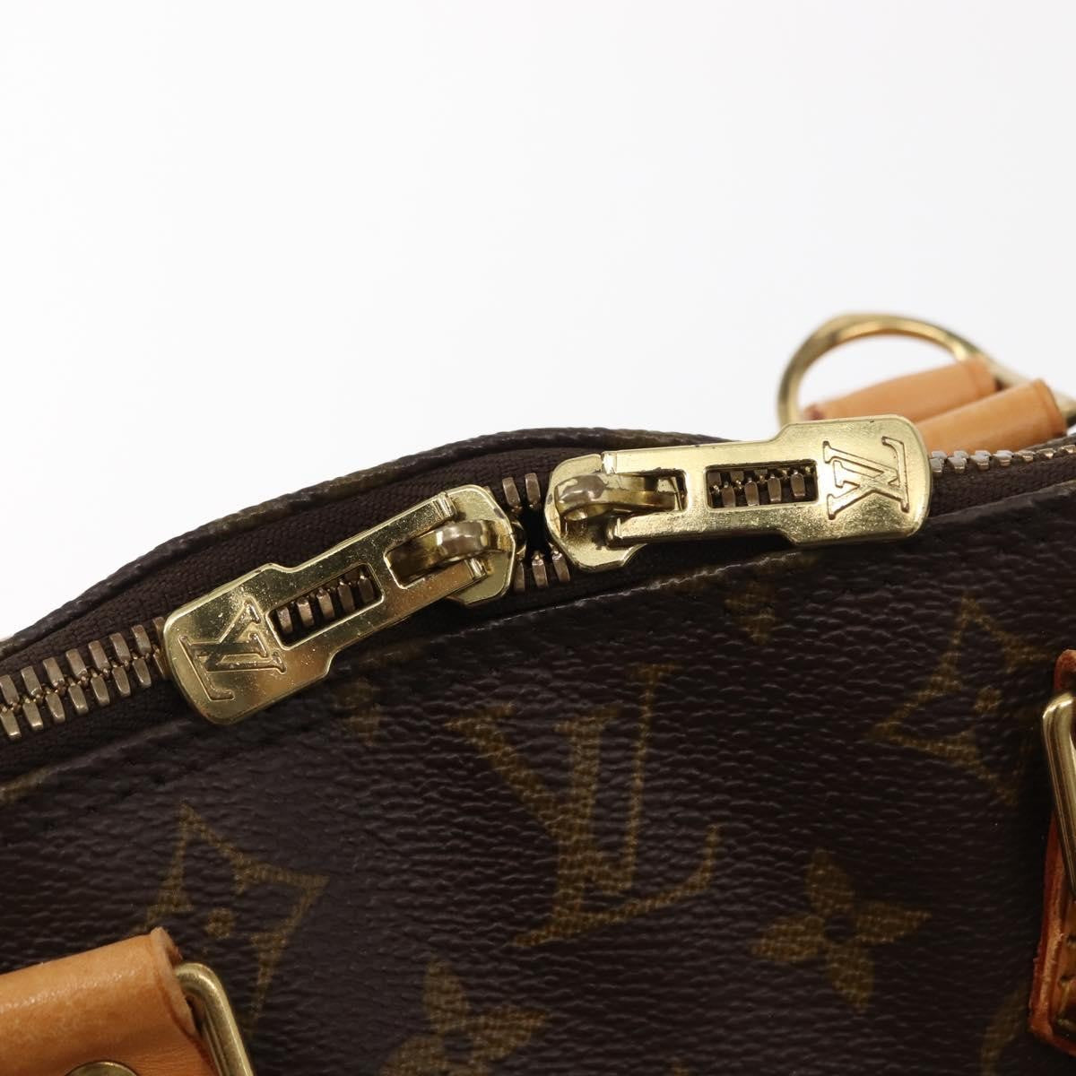 Louis Vuitton Alma Handbag Monogram Canvas Brown Canvas Handbag