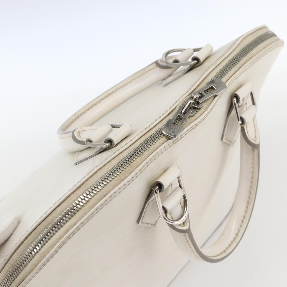 Louis Vuitton Alma Handbag Epi Leather White Leather Handbag