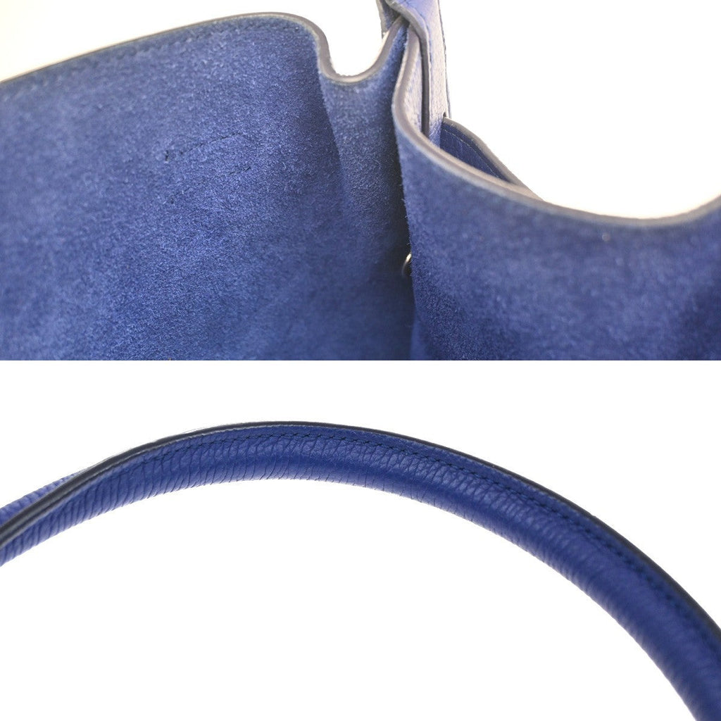 Celine Big Bag Bucket Leather Blue Leather Handbag