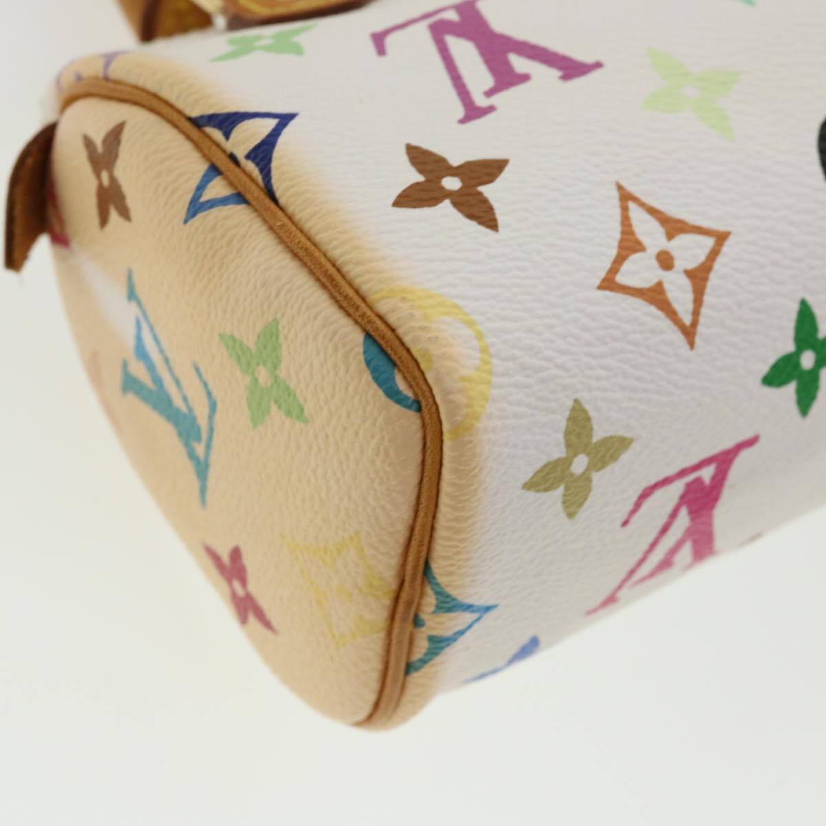 Louis Vuitton Speedy Mini Hl Handbag Monogram Multicolor White Canvas Bag