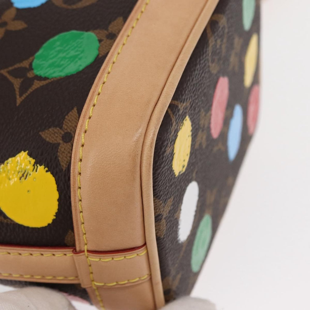 Louis Vuitton Noe Handbag Yayoi Kusama Painted Dots Monogram Canvas Brown Canvas Handbag