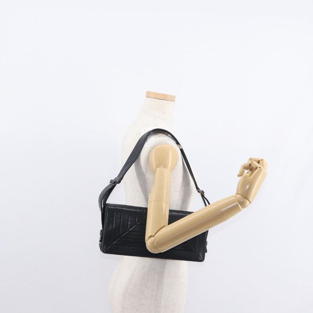 Chanel Vintage Shoulder Bag Leather Black Leather Shoulder Bag Bag