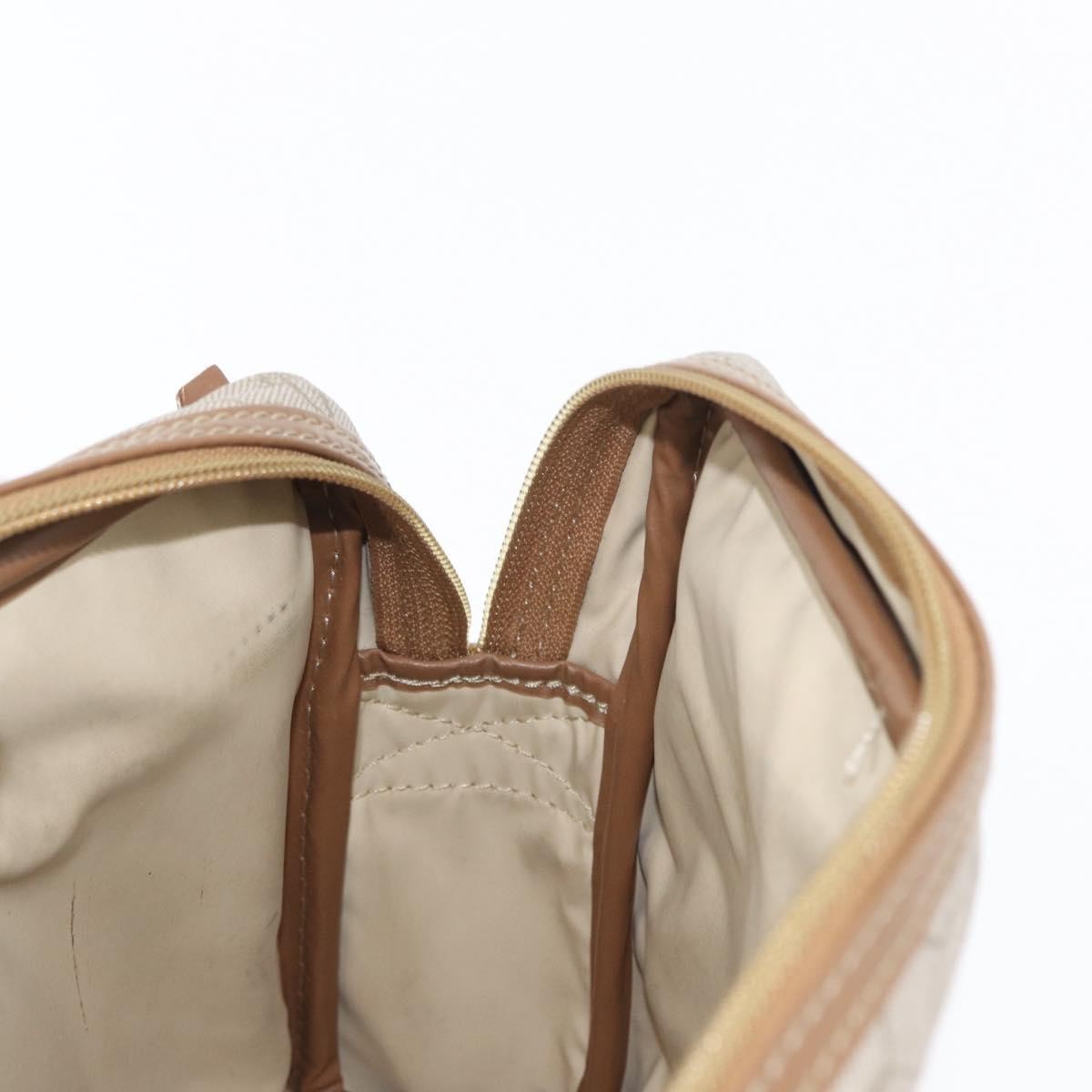 Christian Dior Vintage Honeycomb Clutch Canvas Beige Canvas Clutche & Pouche Bag (Pre-Owned)