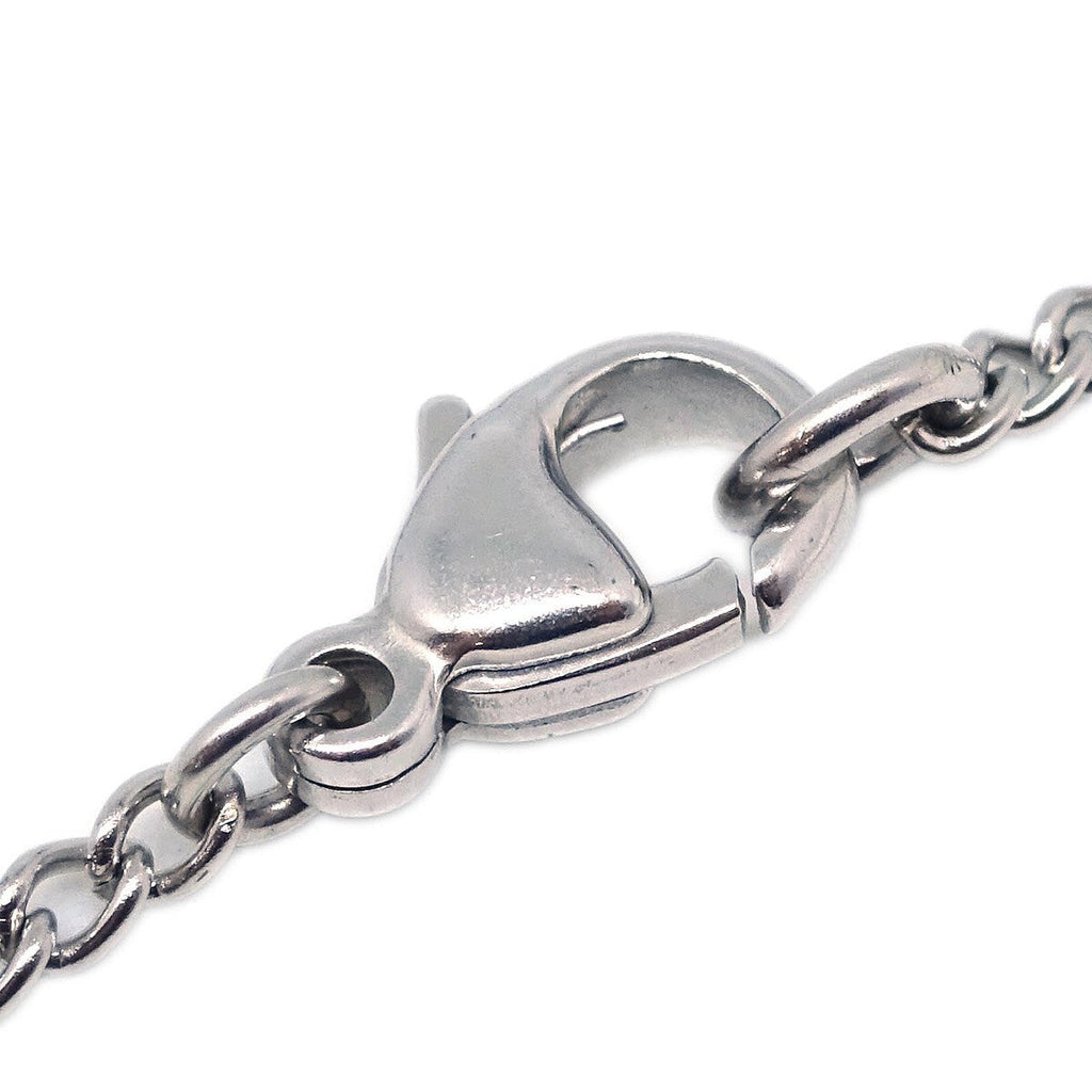 Chanel Cc Pendant Necklace Metal Silver Silver_Plated Necklace Jewelry