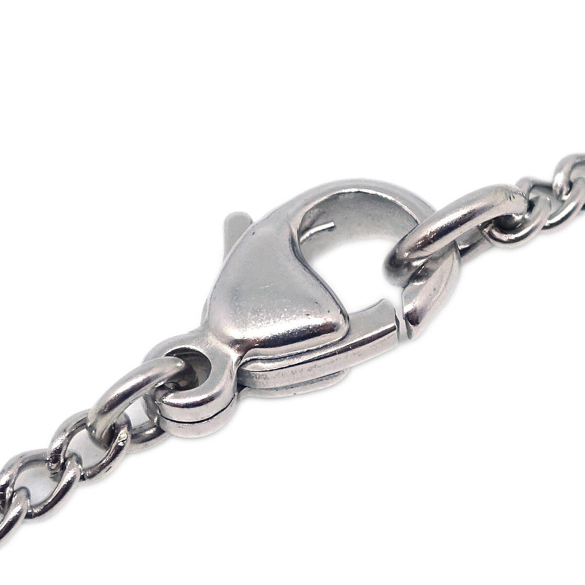 Chanel Cc Pendant Necklace Metal Silver Silver_Plated Necklace Jewelry