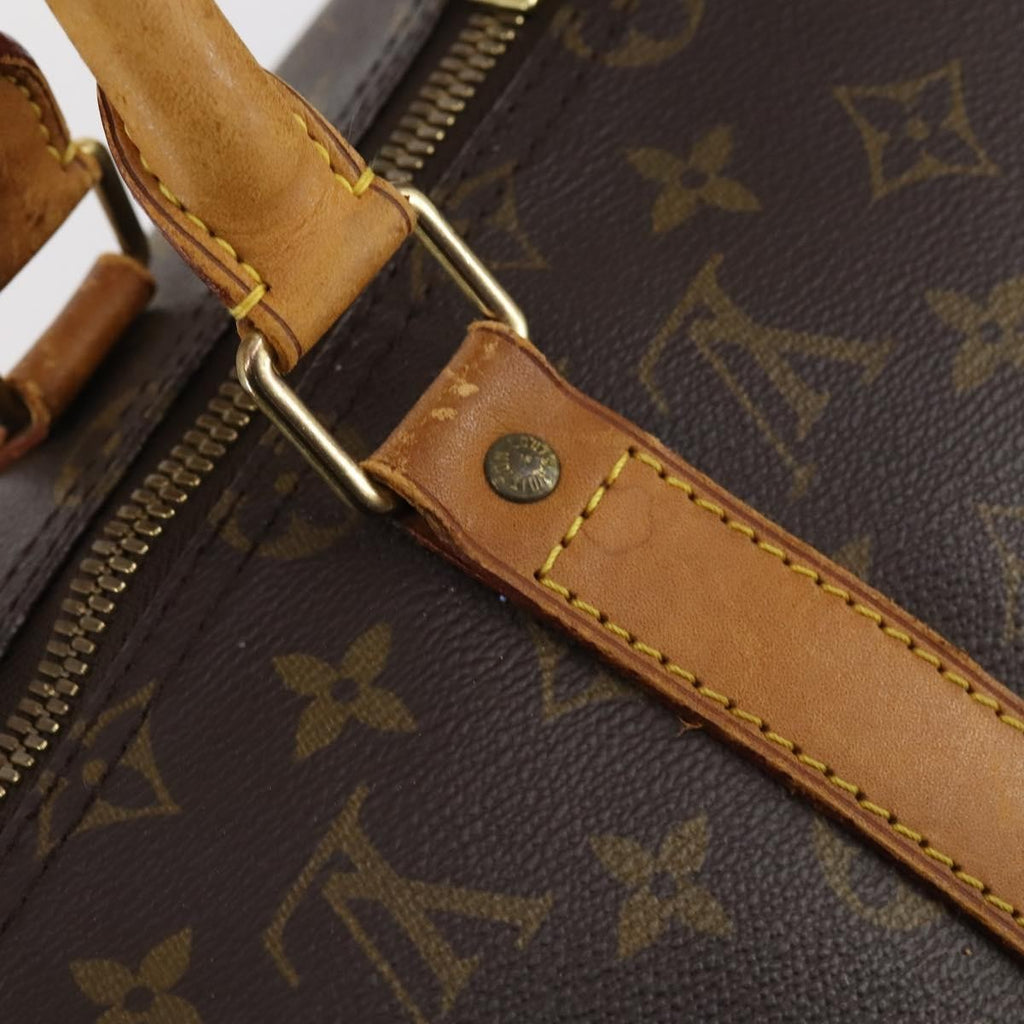 Louis Vuitton Keepall Bag Monogram Canvas Brown Canvas Travel Bag
