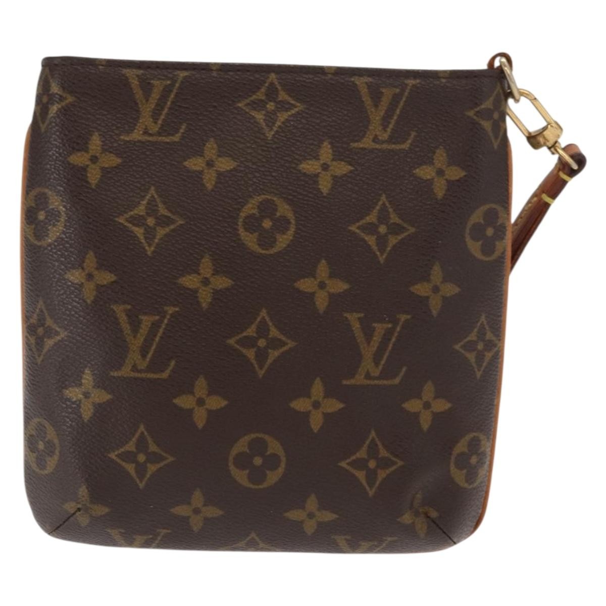 Louis Vuitton Partition Wristlet Clutch Monogram Canvas Brown Canvas Clutche & Pouche Bag