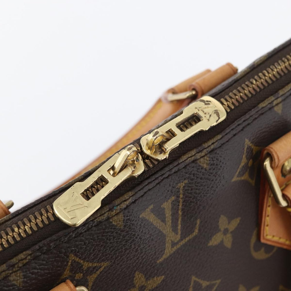 Louis Vuitton Alma Handbag Monogram Canvas Brown Canvas Handbag