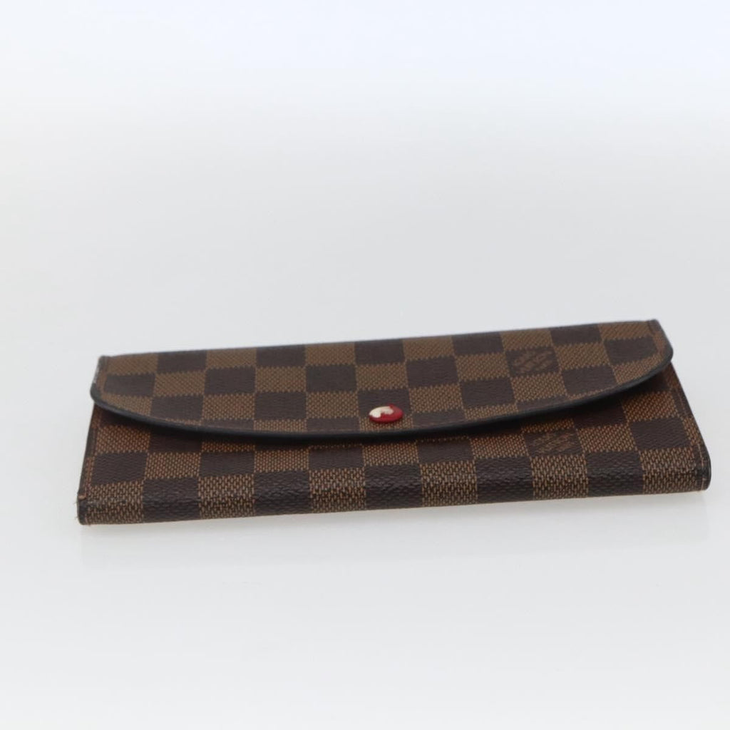 Louis Vuitton Emilie Wallet Damier Brown Canvas Wallets Accessory