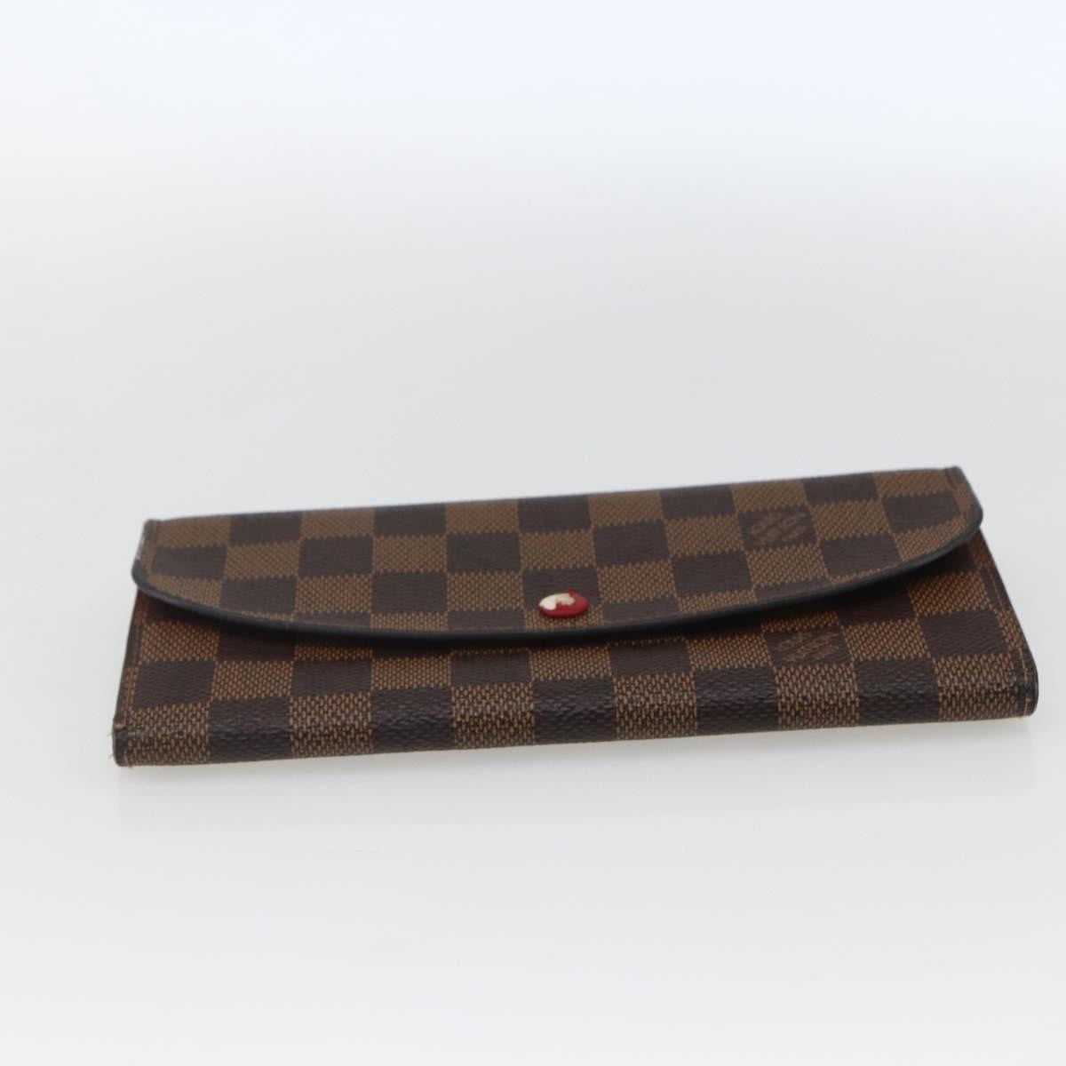 Louis Vuitton Emilie Wallet Damier Brown Canvas Wallets Accessory