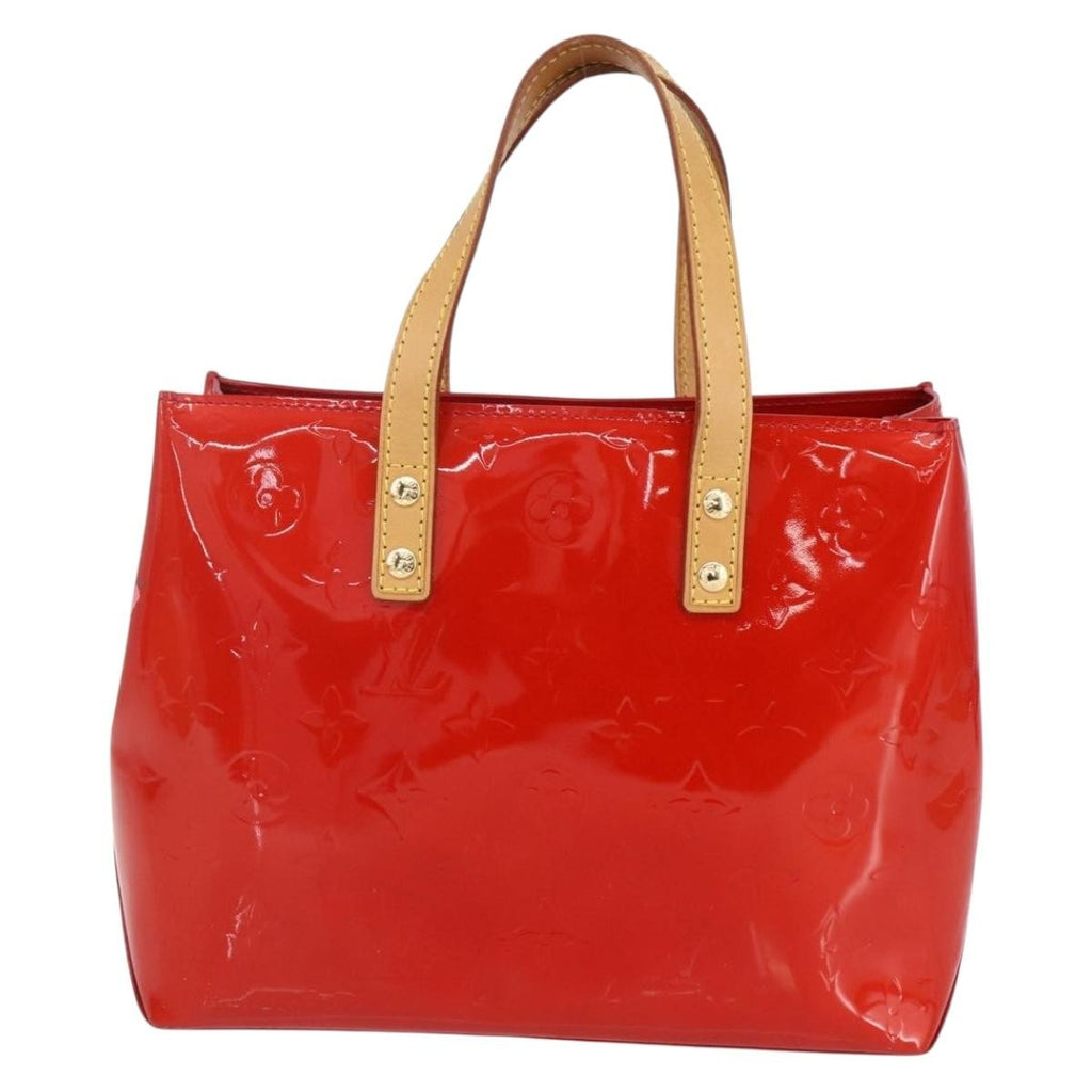 Louis Vuitton Reade Handbag Monogram Vernis Red Patent_Leather Handbag