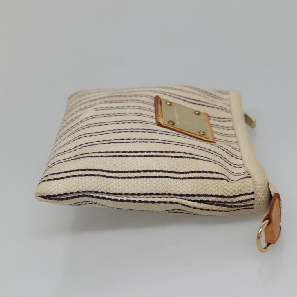 Louis Vuitton Antigua Pouch Canvas White Canvas Bag
