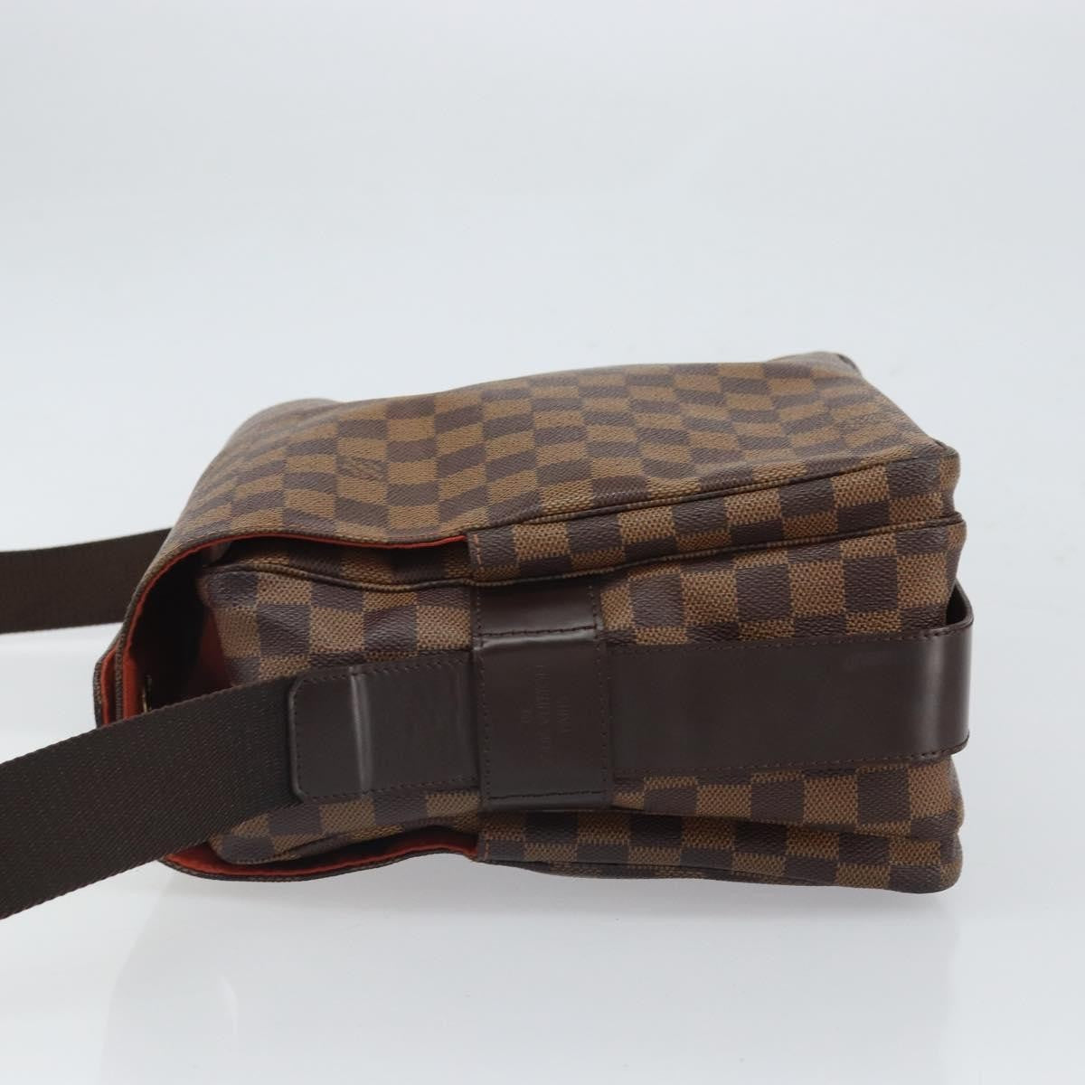 Louis Vuitton Naviglio Handbag Damier Brown Canvas Shoulder Bag