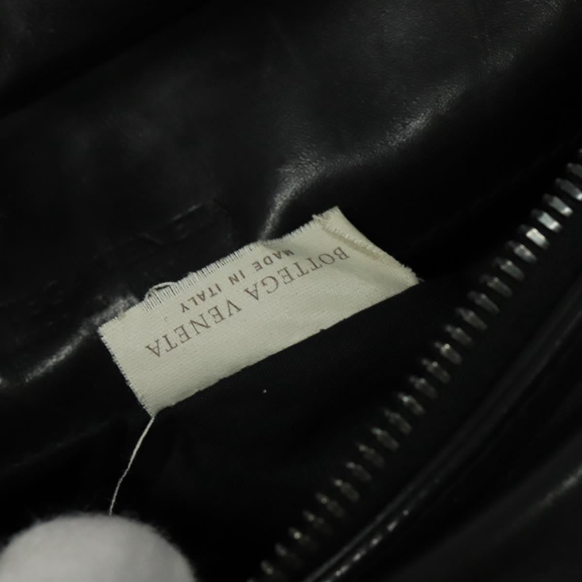 Bottega Veneta Utility Waist Bag Leather With Intrecciato Black Leather Shoulder Bag Bag