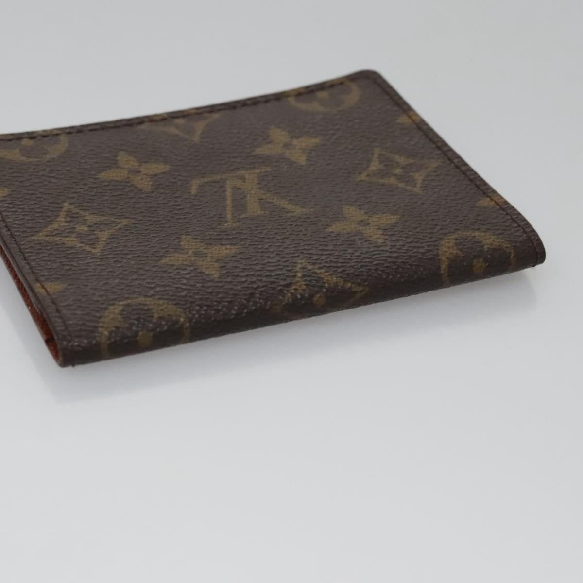 Louis Vuitton Vertical Id Card Holder Canvas Brown Canvas Card Holders Accessory