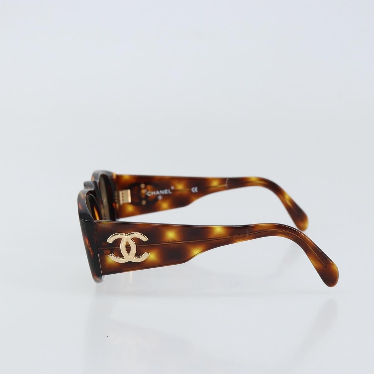 Chanel Chanel Logo Sunglasses Eye Wear Plastic Brown Plastic Sunglasse Accessory