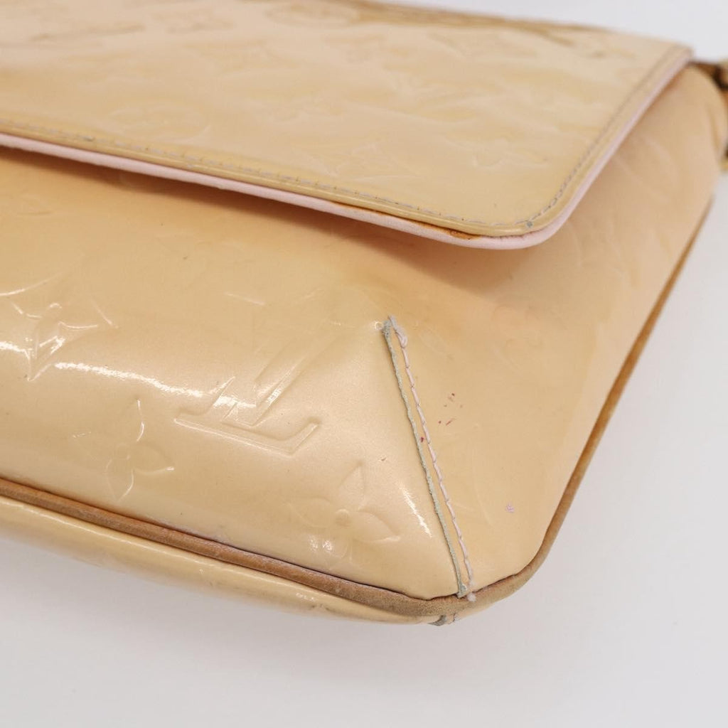 Louis Vuitton Thompson Street Handbag Monogram Vernis Beige Patent_Leather Shoulder Bag
