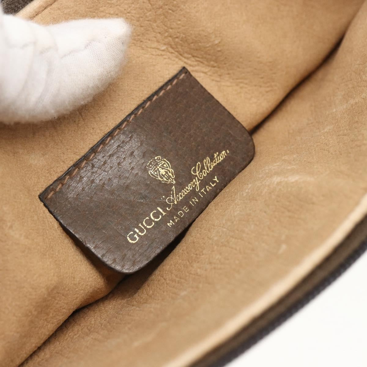 Gucci Vintage Web Crossbody Bag Gg Coated Canvas Beige Canvas Shoulder Bag Bag (Pre-Owned)