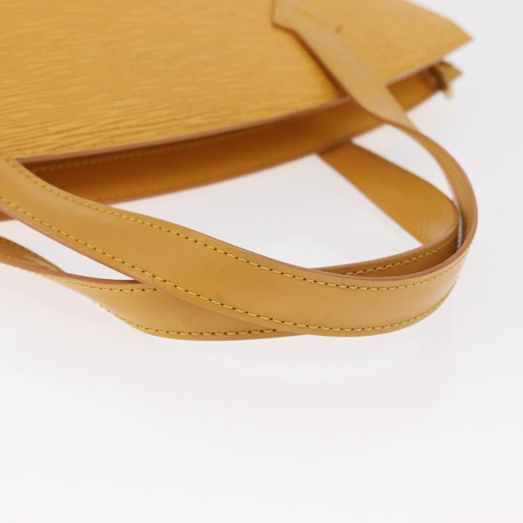 Louis Vuitton Saint Jacques Handbag Epi Leather Yellow Leather Handbag