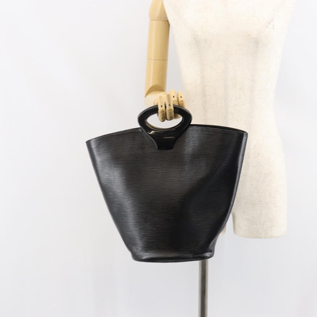 Louis Vuitton Noctambule Handbag Epi Leather Black Leather Handbag