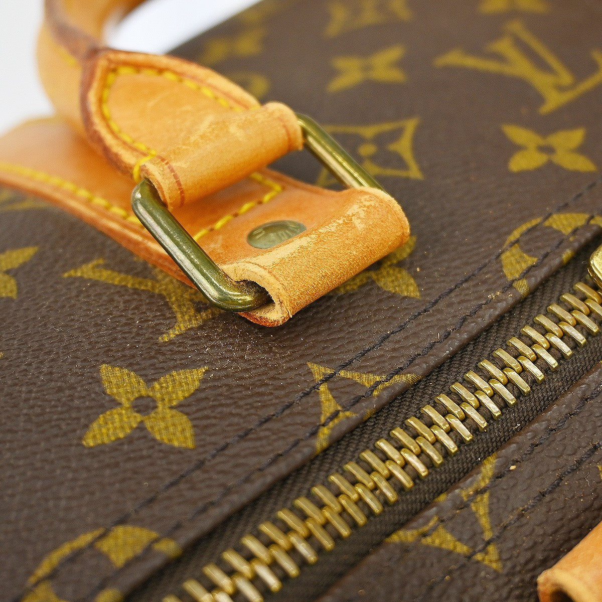 Louis Vuitton Keepall Bag Monogram Canvas Brown Canvas Travel Bag
