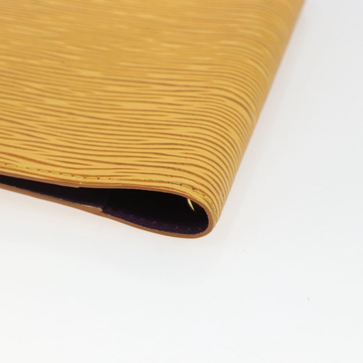 Louis Vuitton Agenda Cover Epi Leather Yellow Leather Wallets Accessory