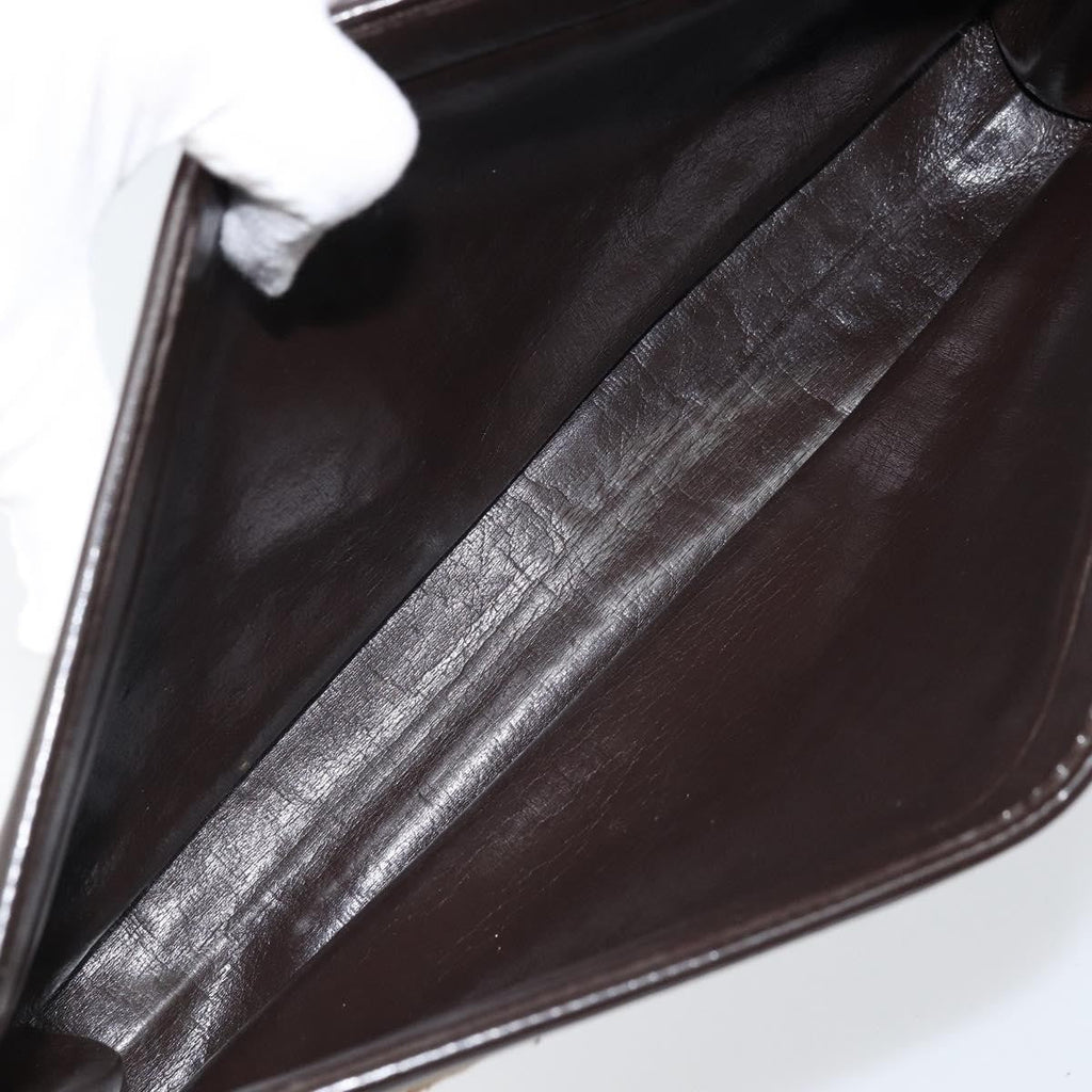 Christian Dior Vintage Trotter Pouch Canvas Brown Canvas Clutche & Pouche Bag (Pre-Owned)