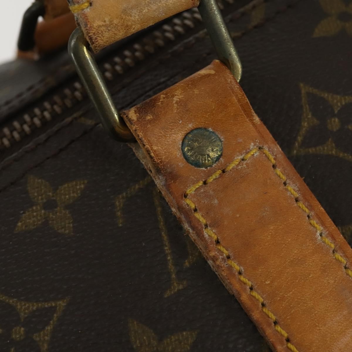 Louis Vuitton Keepall Bag Monogram Canvas Brown Canvas Travel Bag
