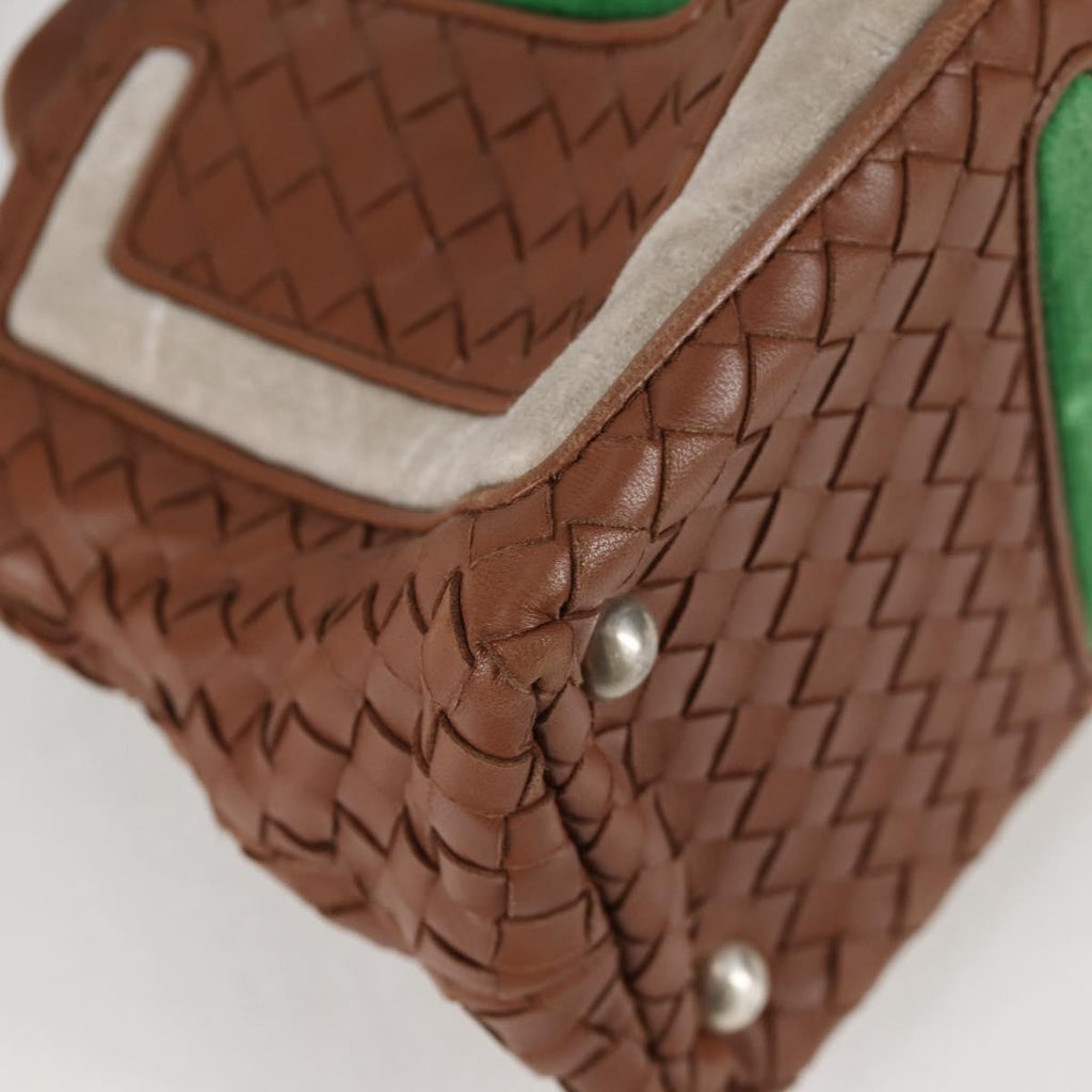 Bottega Veneta Intrecciato Leather Brown Leather Handbag