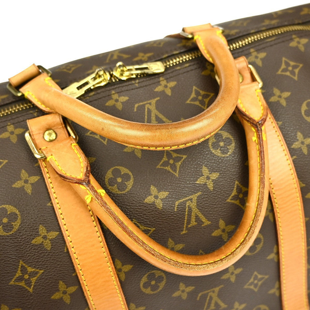 Louis Vuitton Keepall Bag Monogram Canvas Brown Canvas Travel Bag