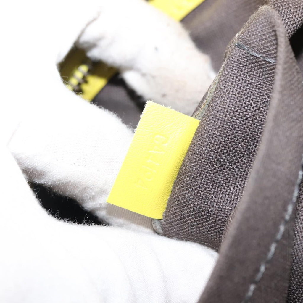Louis Vuitton Tadao Handbag Damier Infini Leather Yellow Leather Handbag