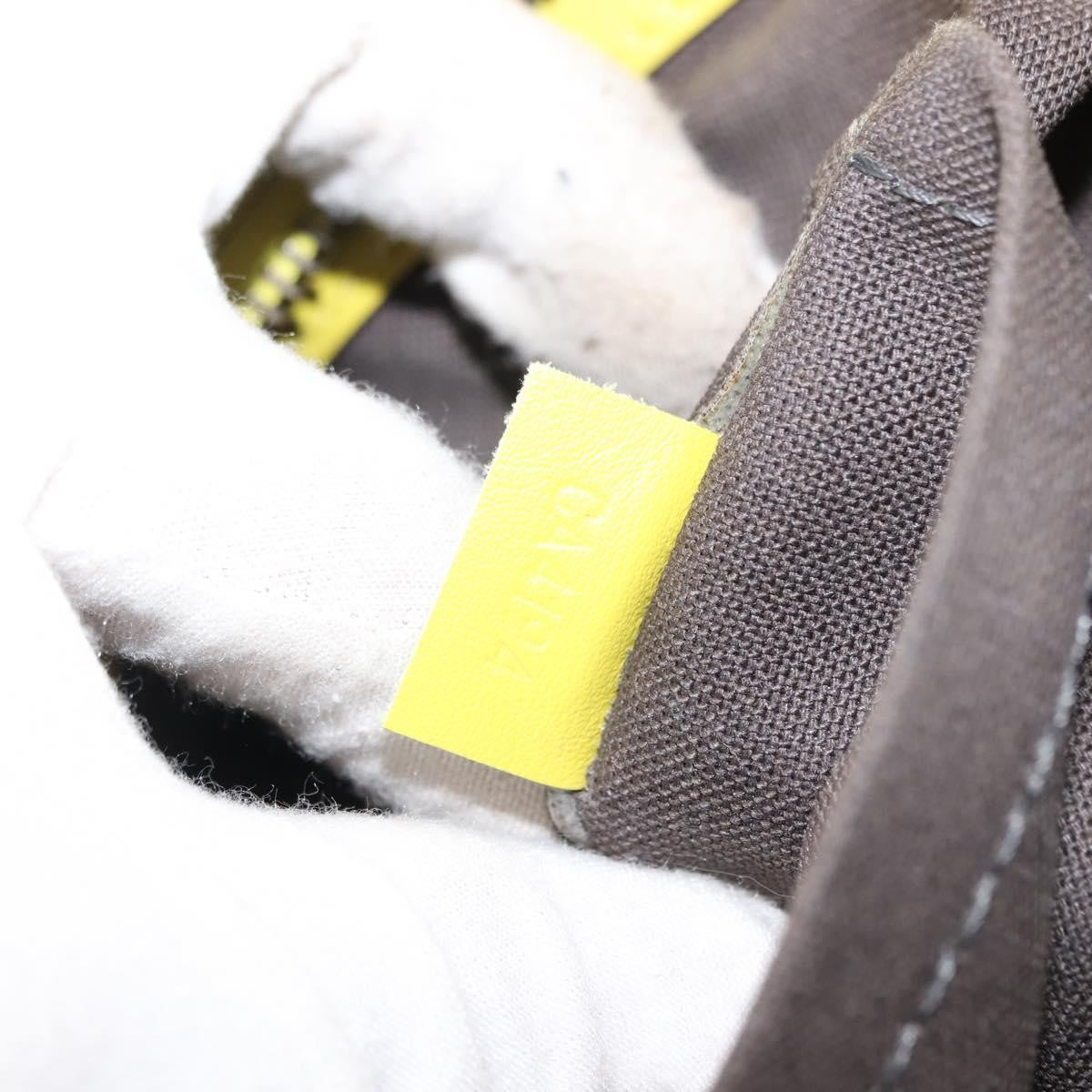 Louis Vuitton Tadao Handbag Damier Infini Leather Yellow Leather Handbag