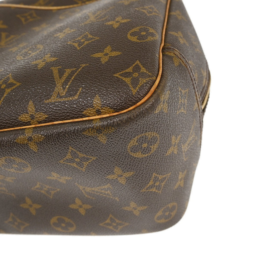 Louis Vuitton Deauville Handbag Monogram Canvas Brown Canvas Handbag