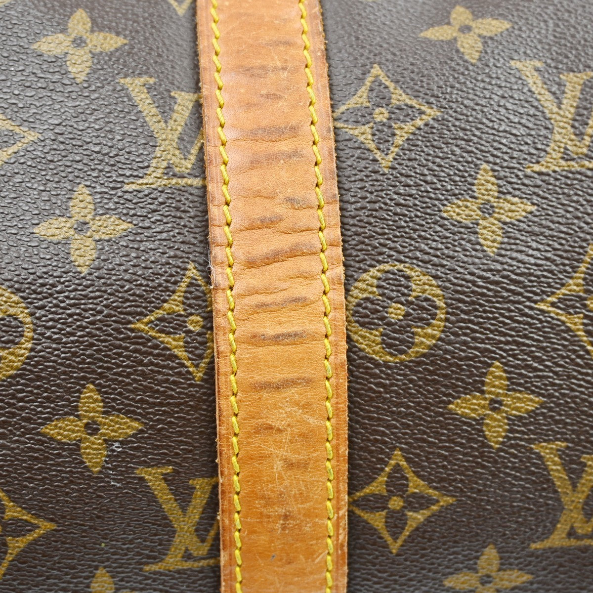 Louis Vuitton Keepall Bag Monogram Canvas Brown Canvas Travel Bag