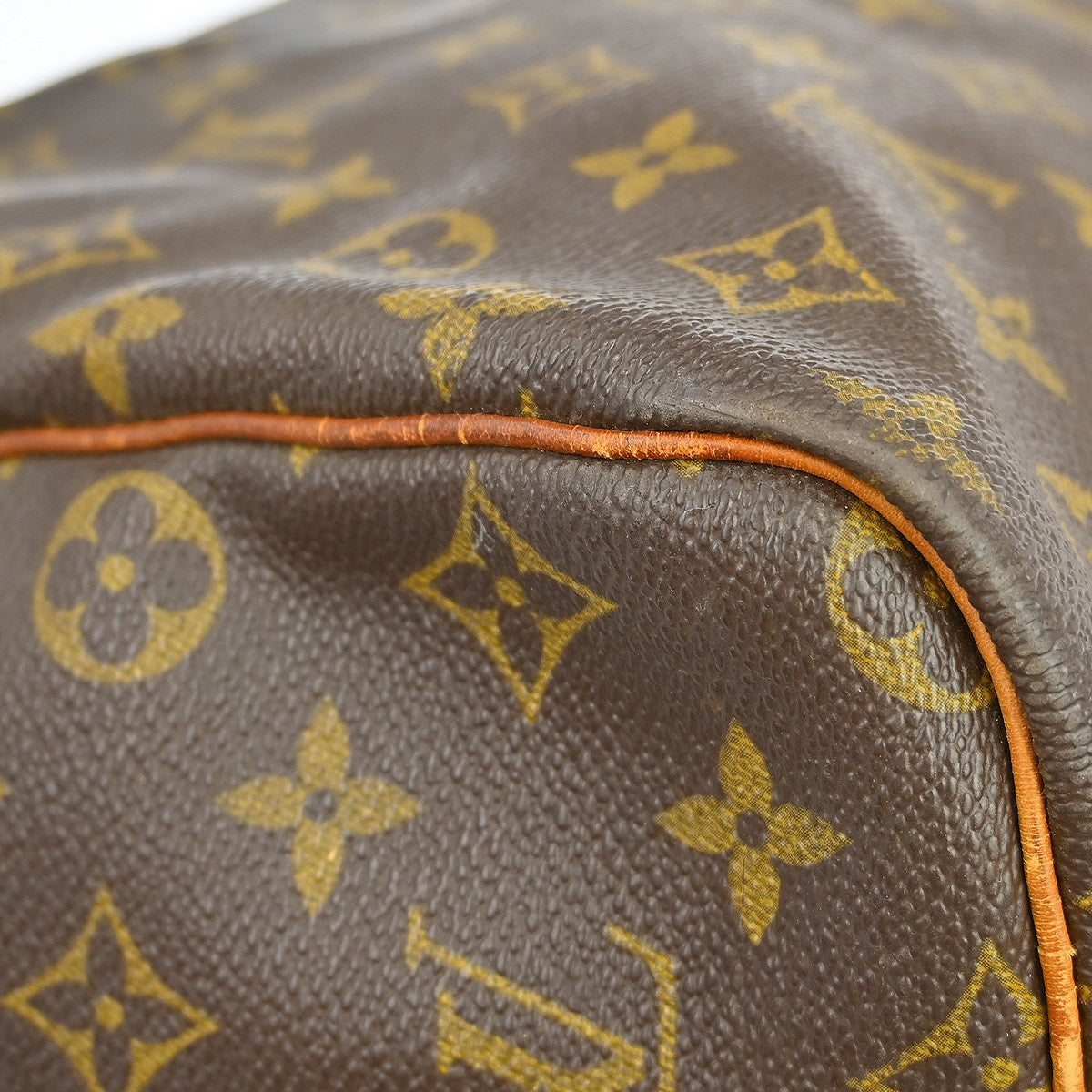 Louis Vuitton Keepall Bandouliere Bag Monogram Canvas Brown Canvas Travel Bag