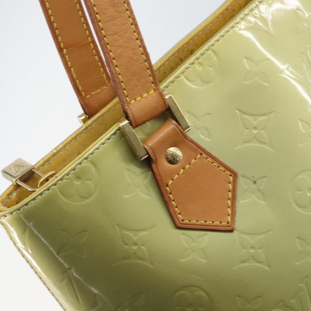 Louis Vuitton Houston Handbag Monogram Vernis Gray Patent_Leather Handbag