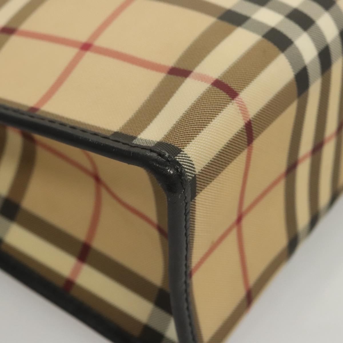 Burberry Nova Check Tote Canvas Check Pattern Beige Canvas Tote Bag
