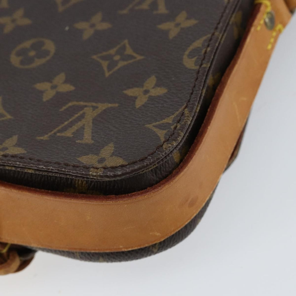 Louis Vuitton Cartouchiere Handbag Monogram Canvas Brown Canvas Shoulder Bag