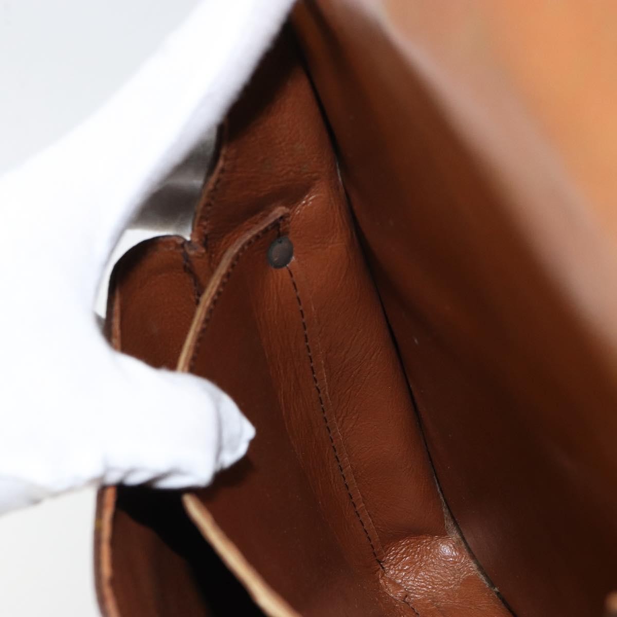 Louis Vuitton Cartouchiere Handbag Monogram Canvas Brown Canvas Shoulder Bag
