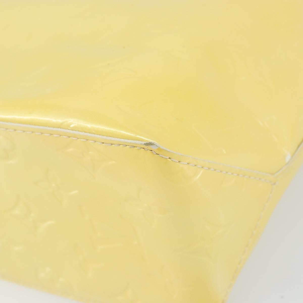 Louis Vuitton Reade Handbag Monogram Vernis Yellow Patent_Leather Handbag