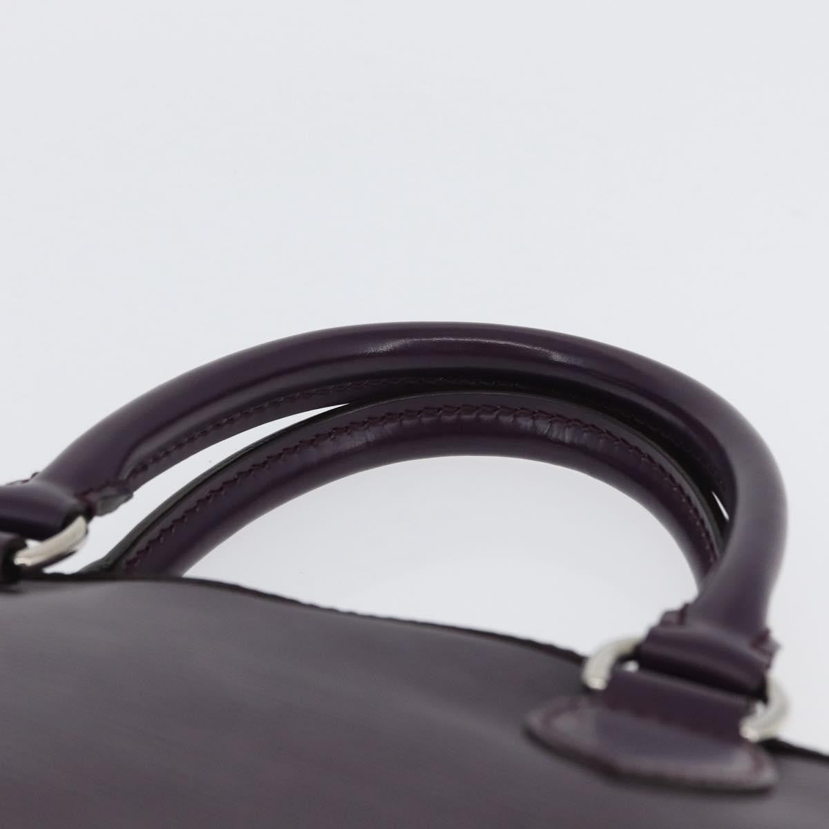 Louis Vuitton Lockit Handbag Epi Leather Purple Leather Handbag