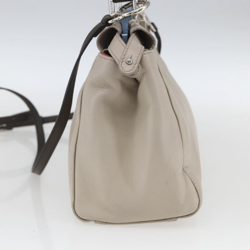 Fendi Peekaboo Bag Leather Beige Leather Handbag