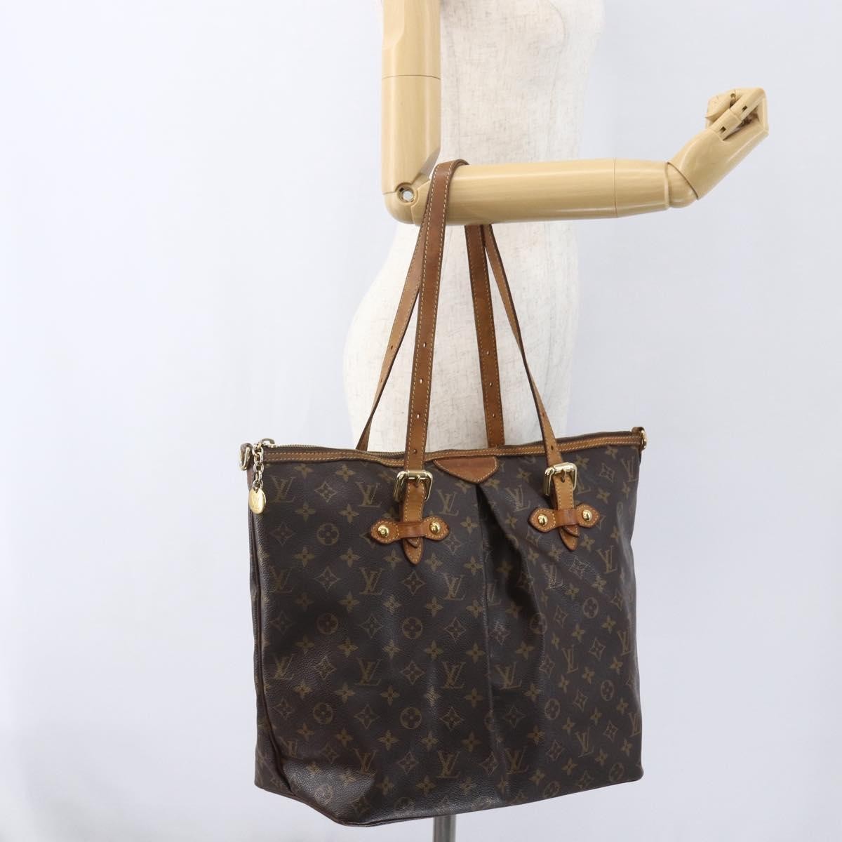 Louis Vuitton Palermo Handbag Monogram Canvas Brown Canvas Tote Bag