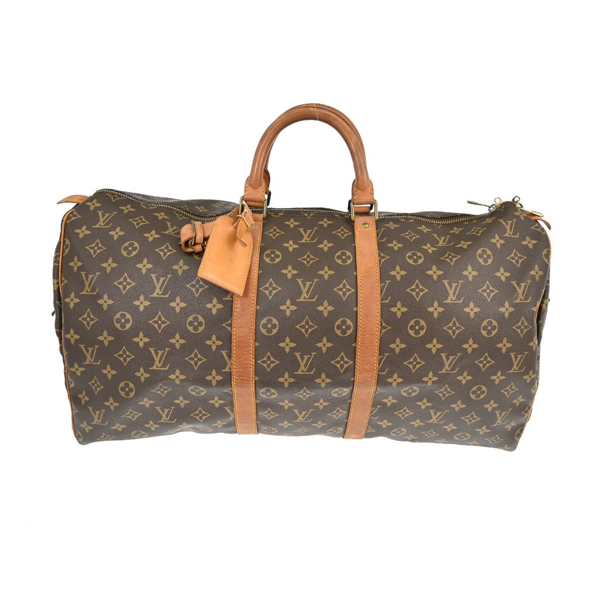Louis Vuitton Keepall Bag Monogram Canvas Brown Canvas Travel Bag